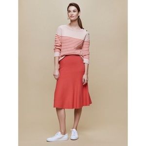 Cashmere And Button Collar Sweater